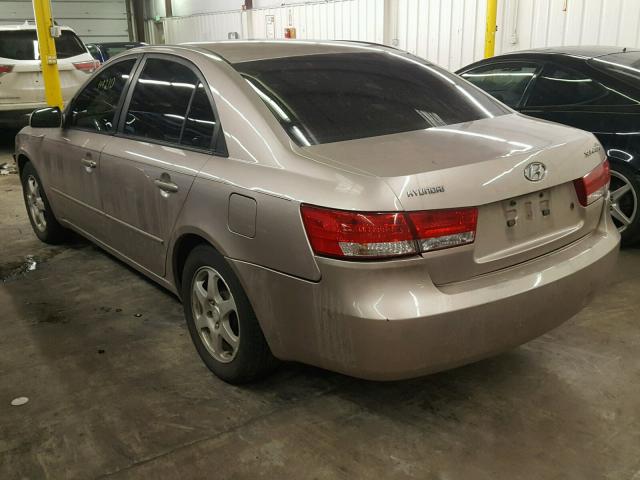 5NPET46CX7H184883 - 2007 HYUNDAI SONATA GLS RED photo 3