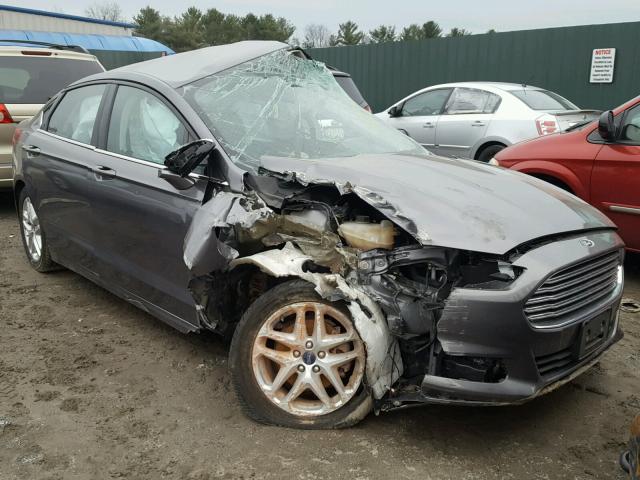 3FA6P0HD6ER324466 - 2014 FORD FUSION SE GRAY photo 1