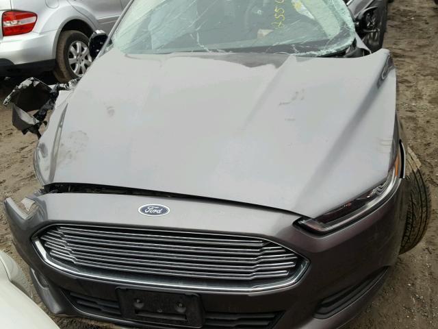 3FA6P0HD6ER324466 - 2014 FORD FUSION SE GRAY photo 7