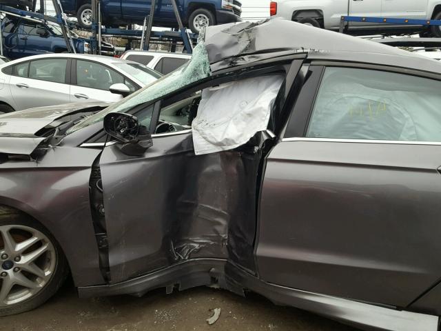 3FA6P0HD6ER324466 - 2014 FORD FUSION SE GRAY photo 9