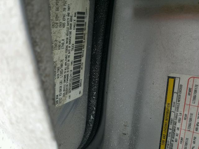 3D7KS28C16G124110 - 2006 DODGE RAM 2500 S SILVER photo 10