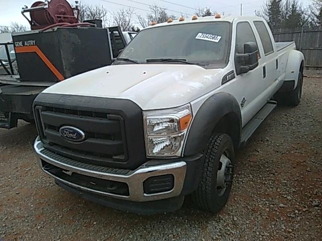 1FT8W3DT4FEC25878 - 2015 FORD F350 SUPER WHITE photo 2