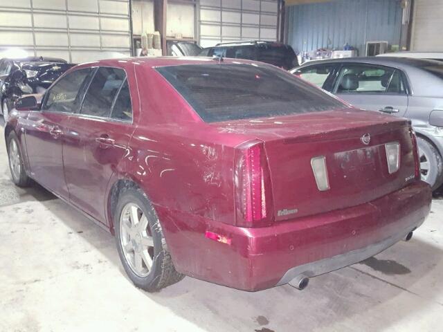 1G6DW677760209222 - 2006 CADILLAC STS RED photo 3