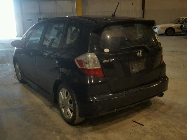 JHMGE88489S006974 - 2009 HONDA FIT SPORT BLACK photo 3