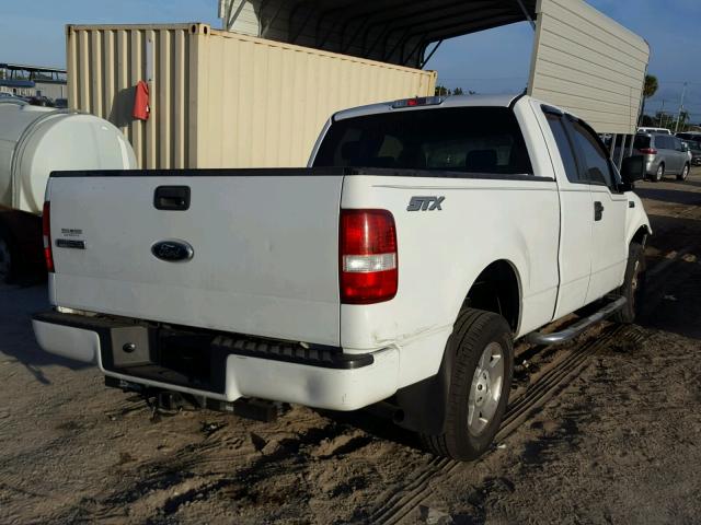 1FTRX12W77NA07356 - 2007 FORD F150 WHITE photo 4