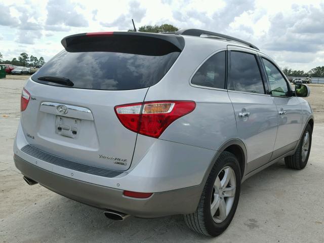 KM8NU13C58U038183 - 2008 HYUNDAI VERACRUZ G SILVER photo 4