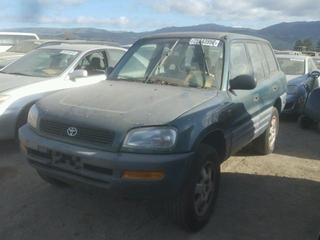 JT3HP10V0T0075743 - 1996 TOYOTA RAV4 GREEN photo 2