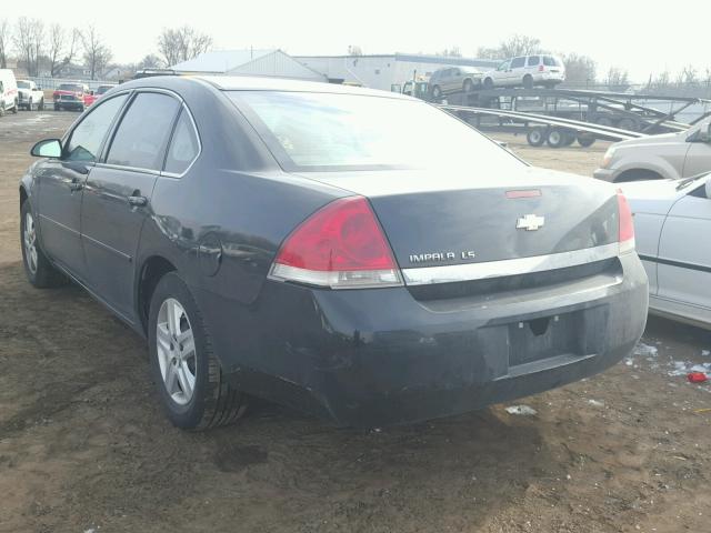 2G1WB58K969355876 - 2006 CHEVROLET IMPALA LS BLACK photo 3