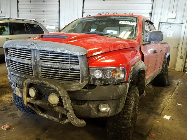 1D7HU18D35S361762 - 2005 DODGE RAM 1500 S RED photo 2