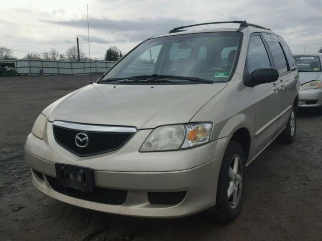 JM3LW28A530348411 - 2003 MAZDA MPV WAGON BEIGE photo 2