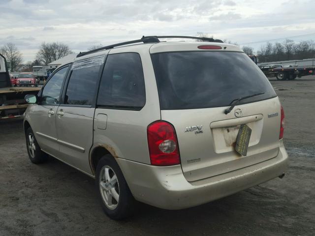 JM3LW28A530348411 - 2003 MAZDA MPV WAGON BEIGE photo 3