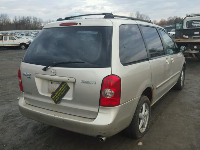 JM3LW28A530348411 - 2003 MAZDA MPV WAGON BEIGE photo 4