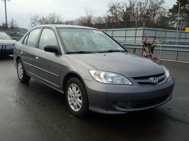 2HGES15674H626280 - 2004 HONDA CIVIC LX GRAY photo 1