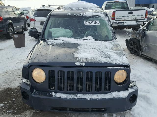 1J8FT28028D553215 - 2008 JEEP PATRIOT SP BLUE photo 10