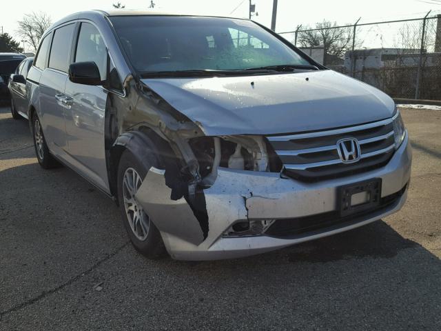 5FNRL5H62BB028214 - 2011 HONDA ODYSSEY EX SILVER photo 1