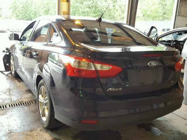 1FADP3F21EL170306 - 2014 FORD FOCUS SE BLACK photo 3