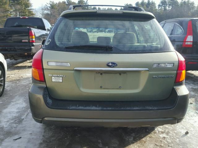 4S4BP61C357385919 - 2005 SUBARU LEGACY OUT GREEN photo 9