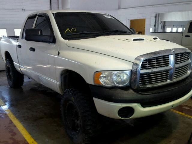 1D7HU18N05J551713 - 2005 DODGE RAM 1500 S WHITE photo 1