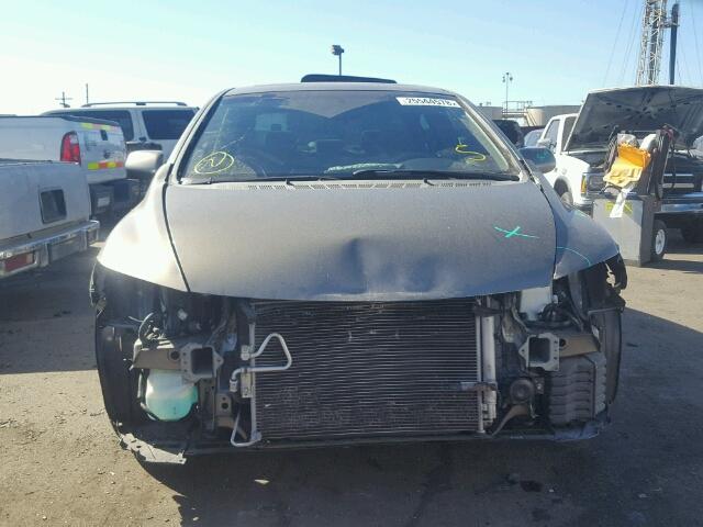 2HGFA16878H314733 - 2008 HONDA CIVIC EX GRAY photo 9