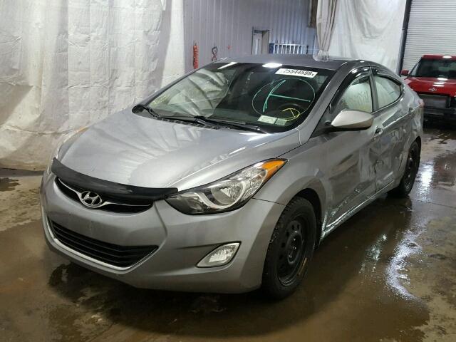 KMHDH4AE7DU527121 - 2013 HYUNDAI ELANTRA GL GRAY photo 2