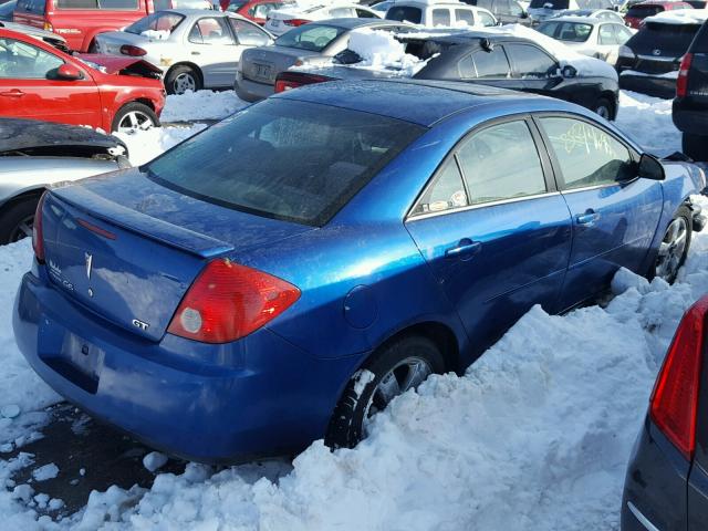 1G2ZH58N174236676 - 2007 PONTIAC G6 GT BLUE photo 4