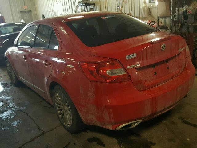 JS2RE9A50A6100059 - 2010 SUZUKI KIZASHI GT RED photo 3