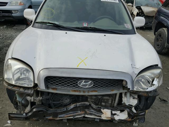 KM8SC13D84U594075 - 2004 HYUNDAI SANTA FE G WHITE photo 7