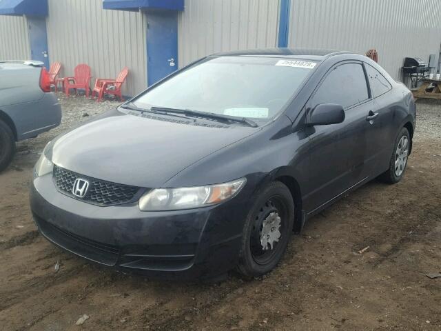 2HGFG126X9H516423 - 2009 HONDA CIVIC LX BLACK photo 2