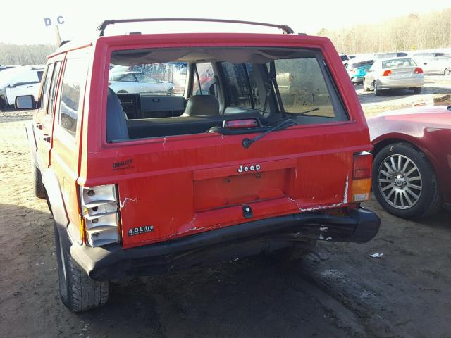 1J4FT68S2SL652463 - 1995 JEEP CHEROKEE S RED photo 9