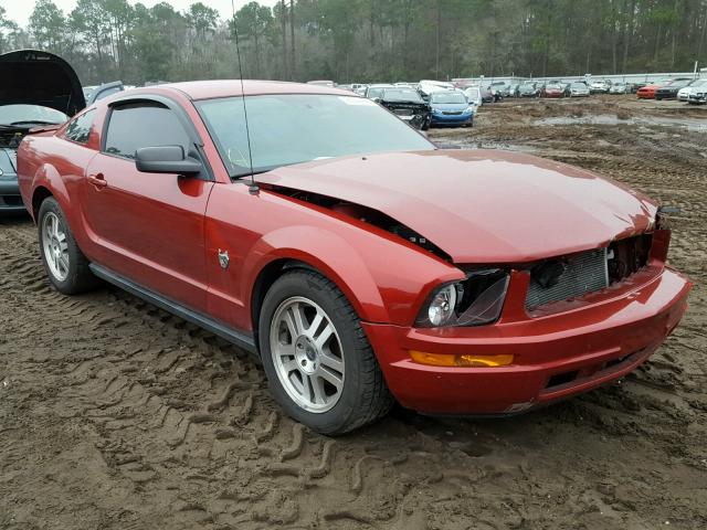 1ZVHT80NX95121412 - 2009 FORD MUSTANG RED photo 1