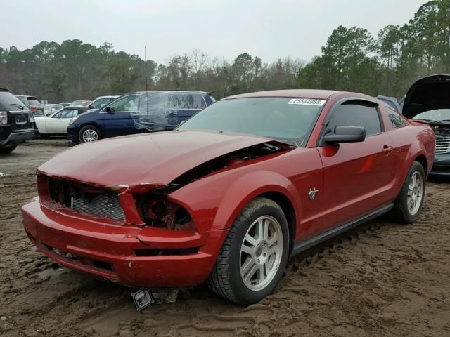 1ZVHT80NX95121412 - 2009 FORD MUSTANG RED photo 2