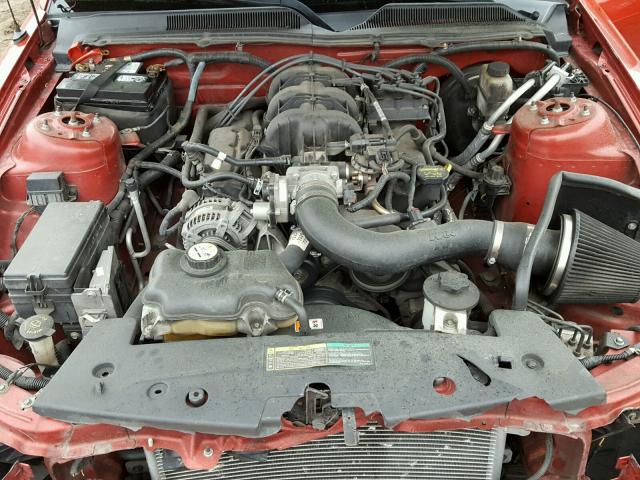 1ZVHT80NX95121412 - 2009 FORD MUSTANG RED photo 7