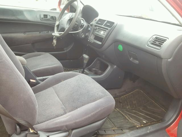 1HGEJ824XYL024030 - 2000 HONDA CIVIC EX წითელი ფოტო 5