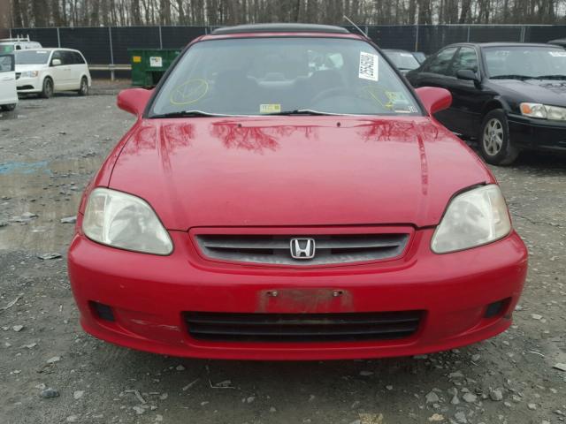 1HGEJ824XYL024030 - 2000 HONDA CIVIC EX წითელი ფოტო 9