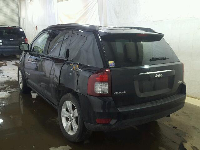 1C4NJDEB2ED770687 - 2014 JEEP COMPASS LA BLACK photo 3