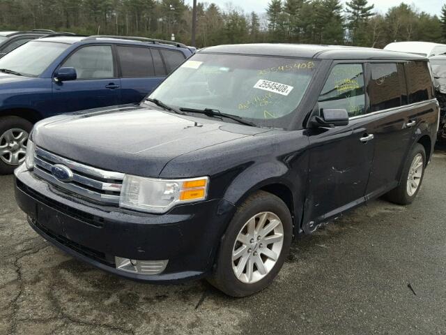 2FMGK5CC3ABA23425 - 2010 FORD FLEX SEL أزرق صورة 2