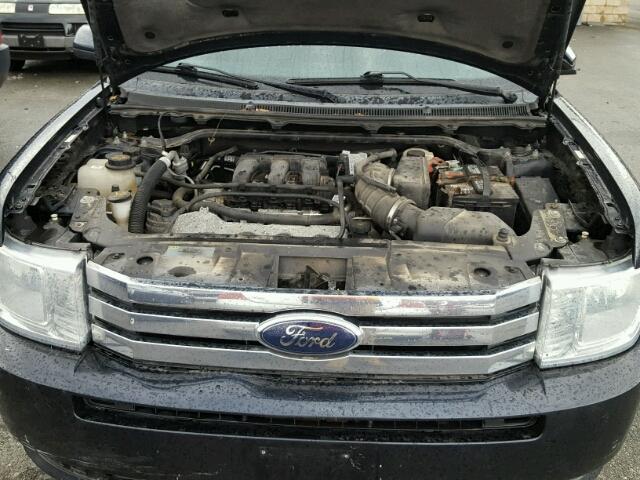 2FMGK5CC3ABA23425 - 2010 FORD FLEX SEL أزرق صورة 7