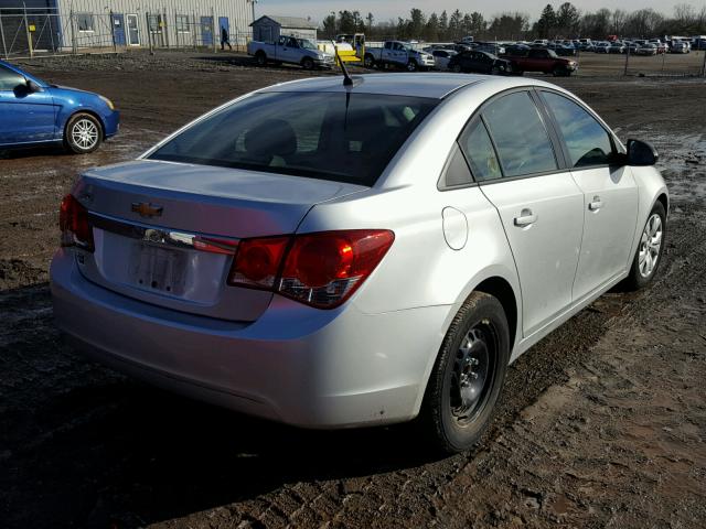 1G1PB5SG9E7397067 - 2014 CHEVROLET CRUZE LS SILVER photo 4