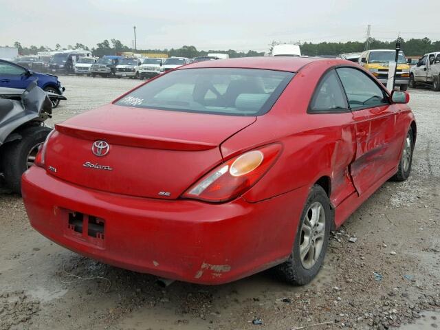 4T1CE38P56U617005 - 2006 TOYOTA CAMRY SOLA RED photo 4