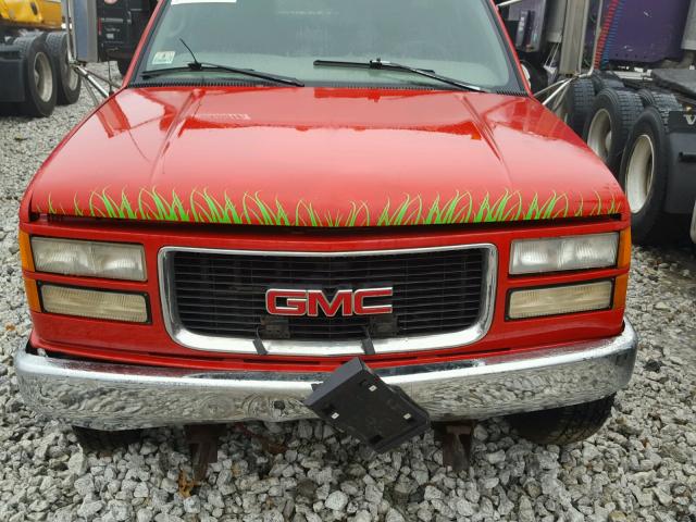 1GDJK34RXXF022356 - 1999 GMC SIERRA K35 RED photo 7