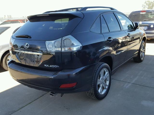 JTJGW31UX72005329 - 2007 LEXUS RX 400H BLACK photo 4