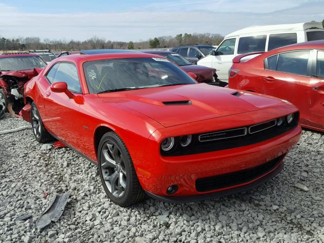 2C3CDZBT2HH550714 - 2017 DODGE CHALLENGER RED photo 1