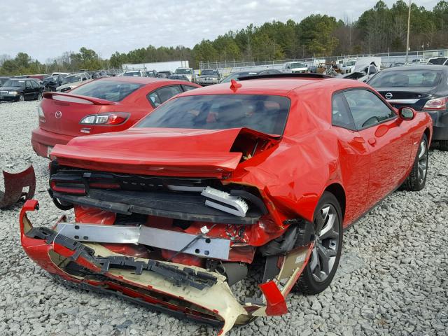 2C3CDZBT2HH550714 - 2017 DODGE CHALLENGER RED photo 4