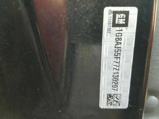 1G8AJ55F77Z130207 - 2007 SATURN ION LEVEL BURGUNDY photo 10