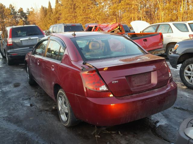 1G8AJ55F77Z130207 - 2007 SATURN ION LEVEL BURGUNDY photo 3