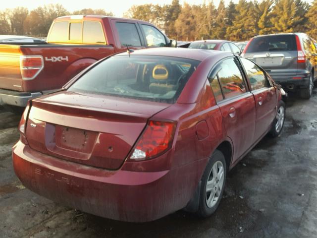 1G8AJ55F77Z130207 - 2007 SATURN ION LEVEL BURGUNDY photo 4