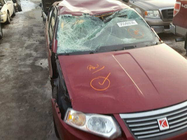 1G8AJ55F77Z130207 - 2007 SATURN ION LEVEL BURGUNDY photo 9