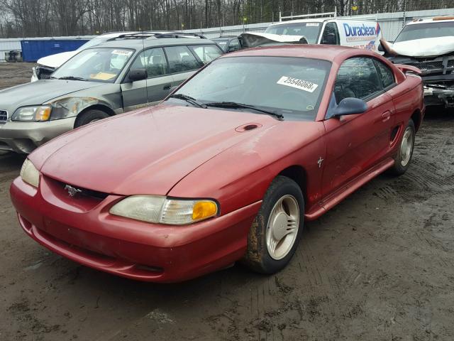 1FALP4041RF224879 - 1994 FORD MUSTANG RED photo 2