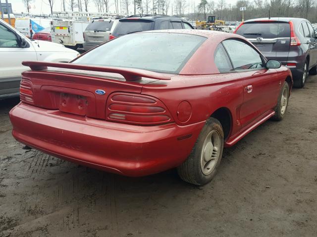 1FALP4041RF224879 - 1994 FORD MUSTANG RED photo 4