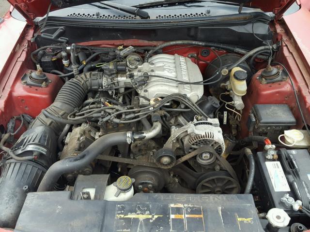 1FALP4041RF224879 - 1994 FORD MUSTANG RED photo 7